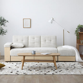 The Musho Sofa Bed Sofas Modish Cave Beige / Natural 